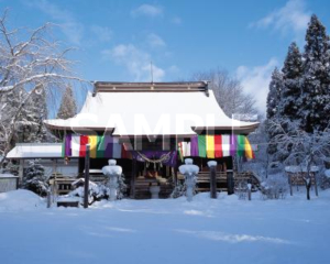 天台寺の冬