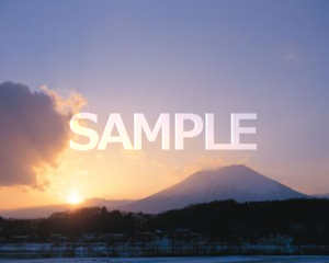 Mt. Iwate at dusk