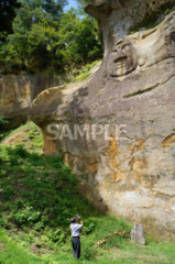 054 平泉町 _ Tatsuya Cave Bishamondo Rock Mask Big Buddha （1） _ （夏季）