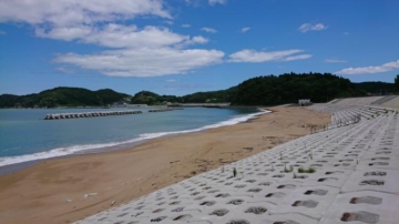 히로타 해수욕장 바다 열기