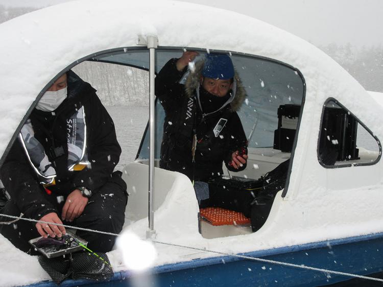 田瀬湖ワカサギ釣り