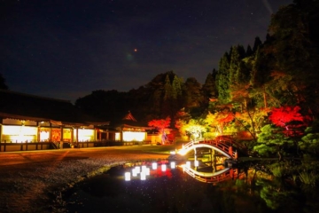 Esashi Fujiwara no Sato Autumn leaves illumination (*Fridays, Saturdays, Sundays, and holidays during the period)