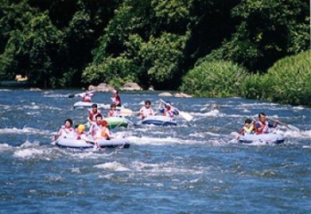 Morioka/Kitakami River rubber boat rafting tournament