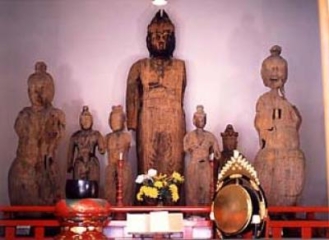 Torakuji Temple wooden eleven-faced Kannon statue